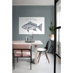 ESTAhome Muursticker - Vis - Blauw - 1,45 X 0,97 M - 159044 -Leenbakker Winkel 1000013360 0103