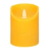 Anna's Collection Stompkaars - LED - Okergeel - Met Dansvlam - 10 Cm