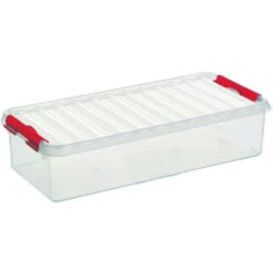 Uitgelichte producten 21 Q-line Opbergbox 6,5L Transparant Rood