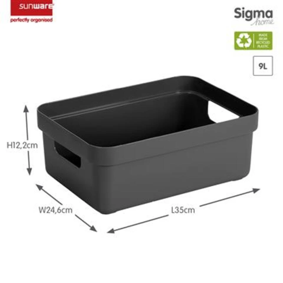 Sigma Home Opbergbox 9L Taupe 2 Sigma Home Opbergbox 9L Taupe - Afbeelding 2