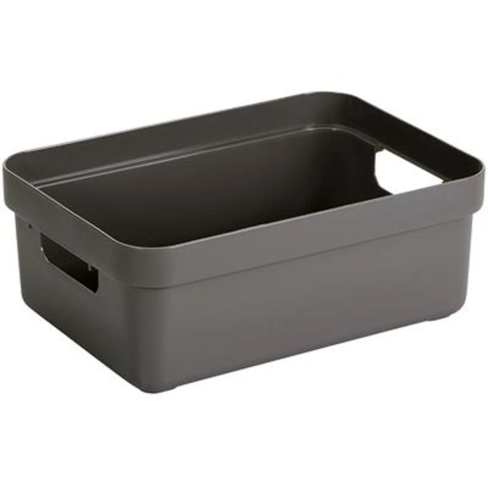 Sigma Home Opbergbox 9L Taupe 1 Sigma Home Opbergbox 9L Taupe