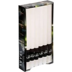 Candles By Spaas Dinerkaarsen - 12 Stuks - Wit - 10 Branduren