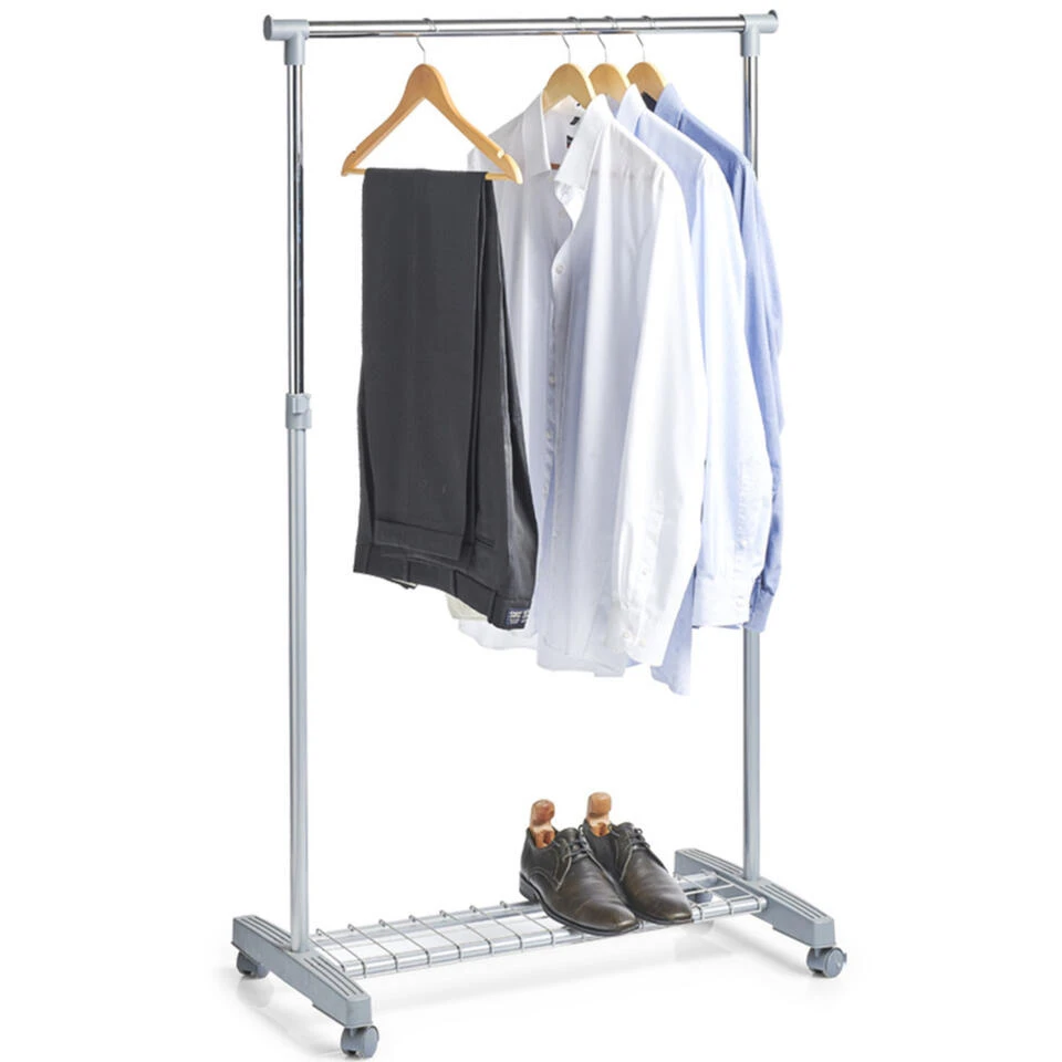 Zeller Kledingrek - Mobiel - Verstelbaar - 170 Cm 1 Zeller Kledingrek - Mobiel - Verstelbaar - 170 Cm