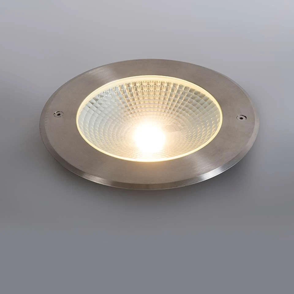 QAZQA Moderne Grondspot Aluminium Incl. LED 20W - Bridge 2 QAZQA Moderne Grondspot Aluminium Incl. LED 20W - Bridge - Afbeelding 2