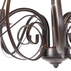 QAZQA Klassieke Kroonluchter Roestbruin 5-lichts - Giuseppe 5 7 QAZQA Klassieke Kroonluchter Roestbruin 5-lichts - Giuseppe 5 -Leenbakker Winkel 1000015035 0103