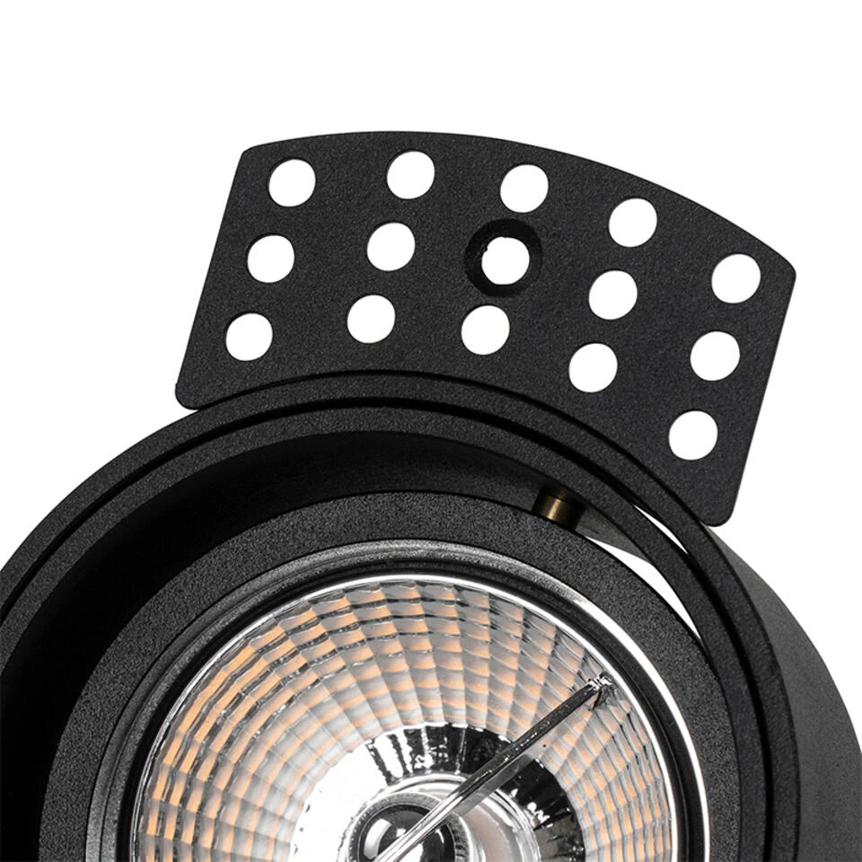 QAZQA Moderne Inbouwspot Zwart Trimless - Impact 70 2 QAZQA Moderne Inbouwspot Zwart Trimless - Impact 70 - Afbeelding 2