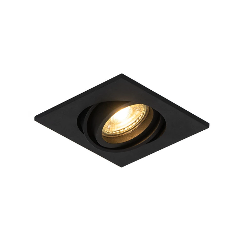 QAZQA Moderne Inbouwspot Zwart Verstelbaar - Club 1 QAZQA Moderne Inbouwspot Zwart Verstelbaar - Club