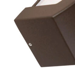 QAZQA Moderne Wandlamp Roestbruin IP44 - Hurricane 1 7 QAZQA Moderne Wandlamp Roestbruin IP44 - Hurricane 1 -Leenbakker Winkel 1000015337 0103