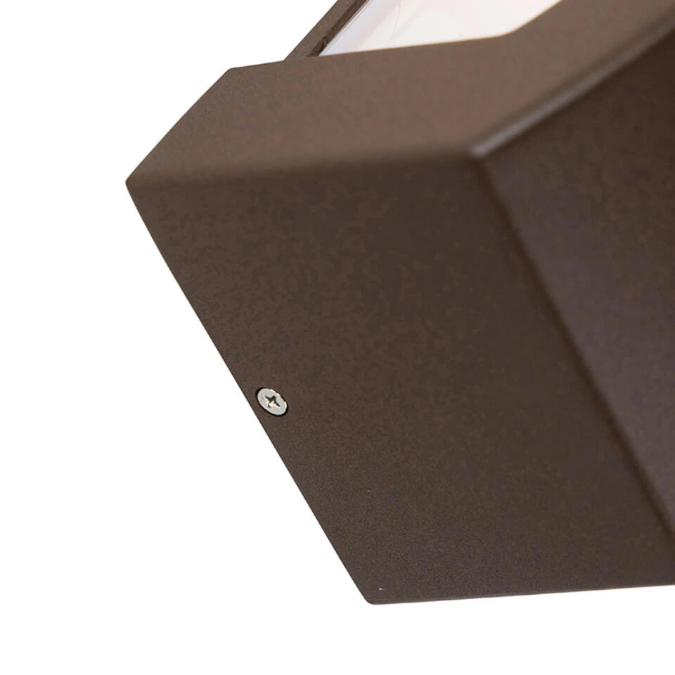 QAZQA Moderne Wandlamp Roestbruin IP44 - Hurricane 1 4 QAZQA Moderne Wandlamp Roestbruin IP44 - Hurricane 1 - Afbeelding 4