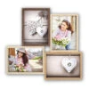 Zep Fotolijst - Houten Frame - Naturel En Wit - 31 X 32 X 3 Cm