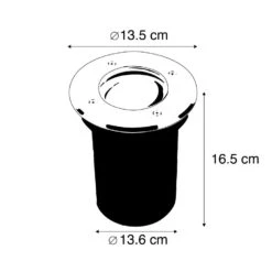 QAZQA Moderne Grondspot Staal 16,5 Cm IP67 - Basic Round 7 QAZQA Moderne Grondspot Staal 16,5 Cm IP67 - Basic Round -Leenbakker Winkel 1000017675 0103