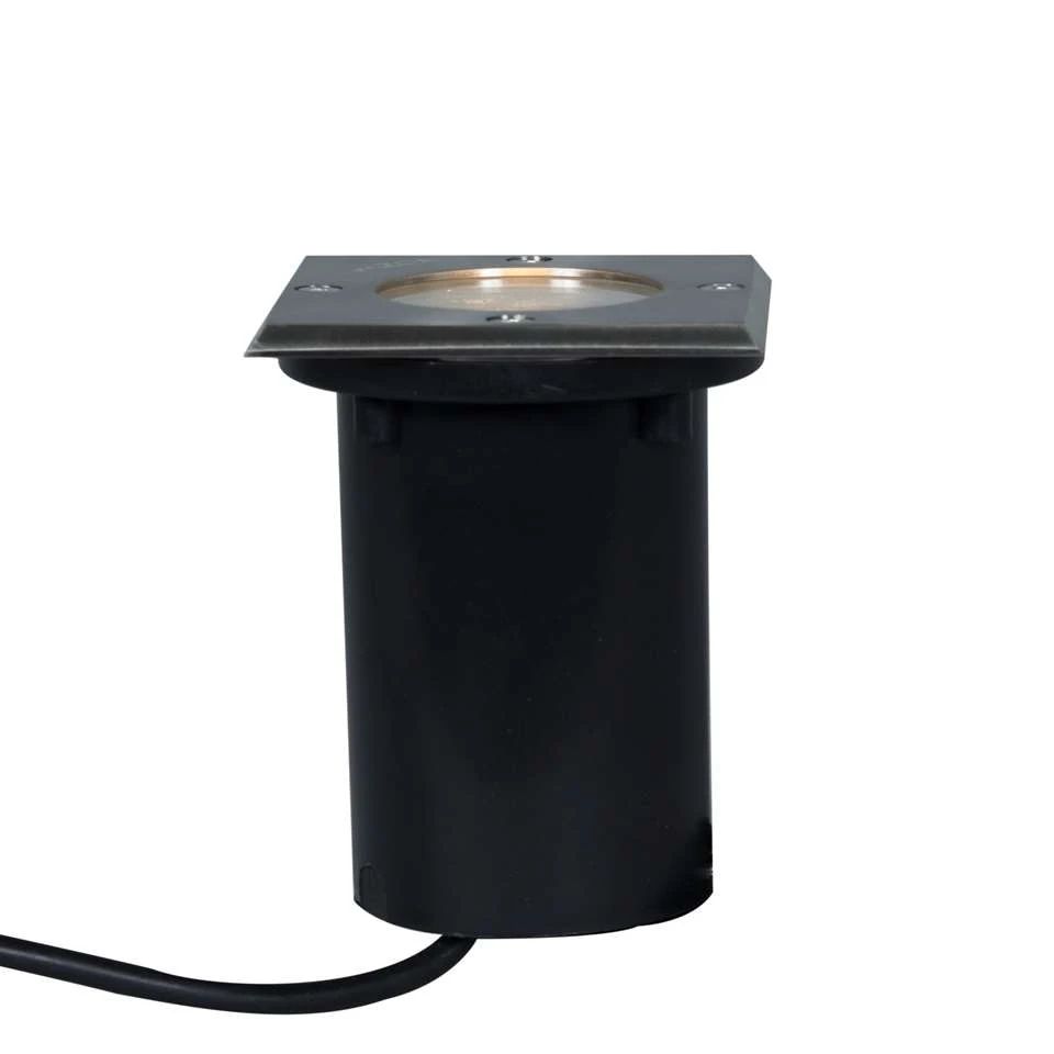 QAZQA Grondspot Staal 10,5 Cm IP65 - Basic Square 3 QAZQA Grondspot Staal 10,5 Cm IP65 - Basic Square - Afbeelding 3