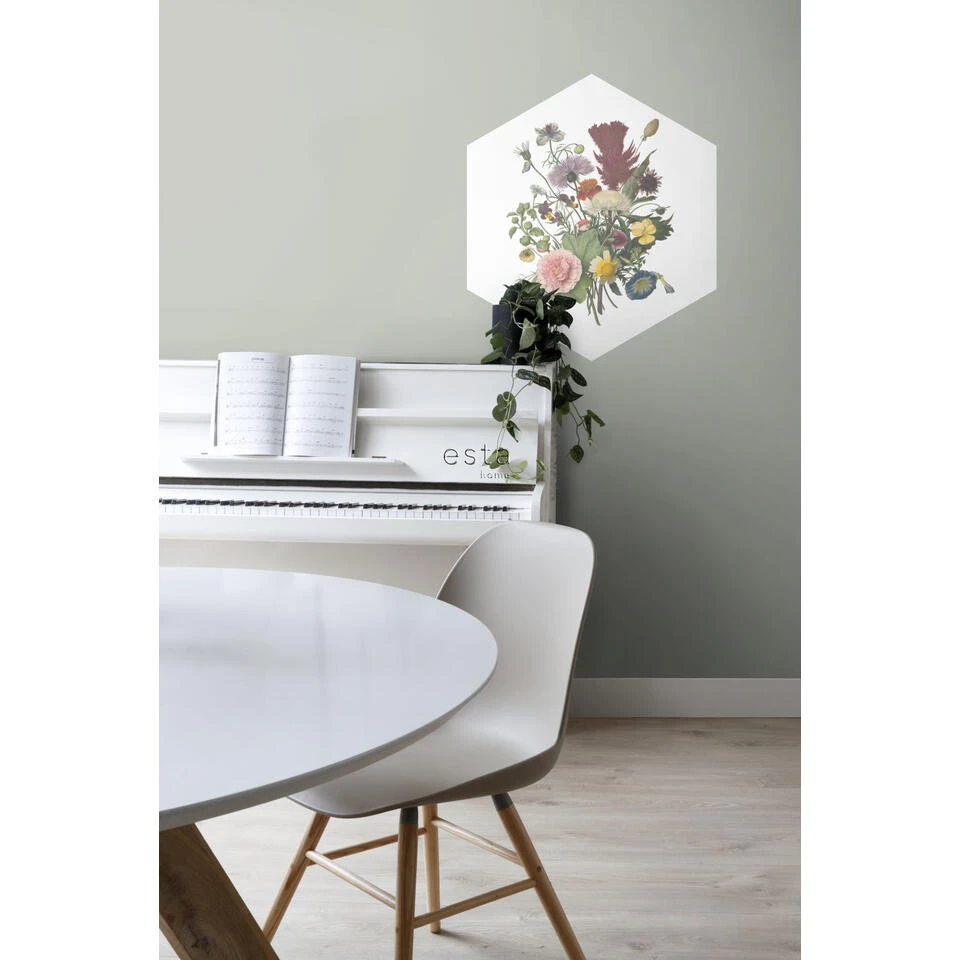 ESTAhome Muursticker - Boeket - Groen, Roze En Geel - 70 X 81 Cm - 158998 3 ESTAhome Muursticker - Boeket - Groen, Roze En Geel - 70 X 81 Cm - 158998 - Afbeelding 3