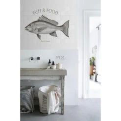 ESTAhome Muursticker - Vis - Zwart - 145 X 97 Cm - 159033 6 ESTAhome Muursticker - Vis - Zwart - 145 X 97 Cm - 159033 -Leenbakker Winkel 1000018077 0102