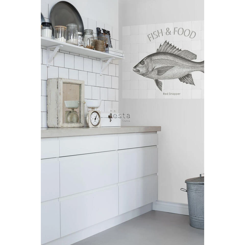ESTAhome Muursticker - Vis - Zwart - 145 X 97 Cm - 159033 4 ESTAhome Muursticker - Vis - Zwart - 145 X 97 Cm - 159033 - Afbeelding 4