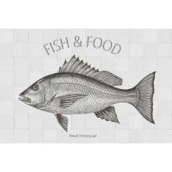 ESTAhome Muursticker - Vis - Zwart - 145 X 97 Cm - 159033