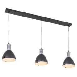 Steinhauer Hanglamp Storm - 3 Lichts - 124x150 Cm - Zwart -Leenbakker Winkel 1000022845 0101