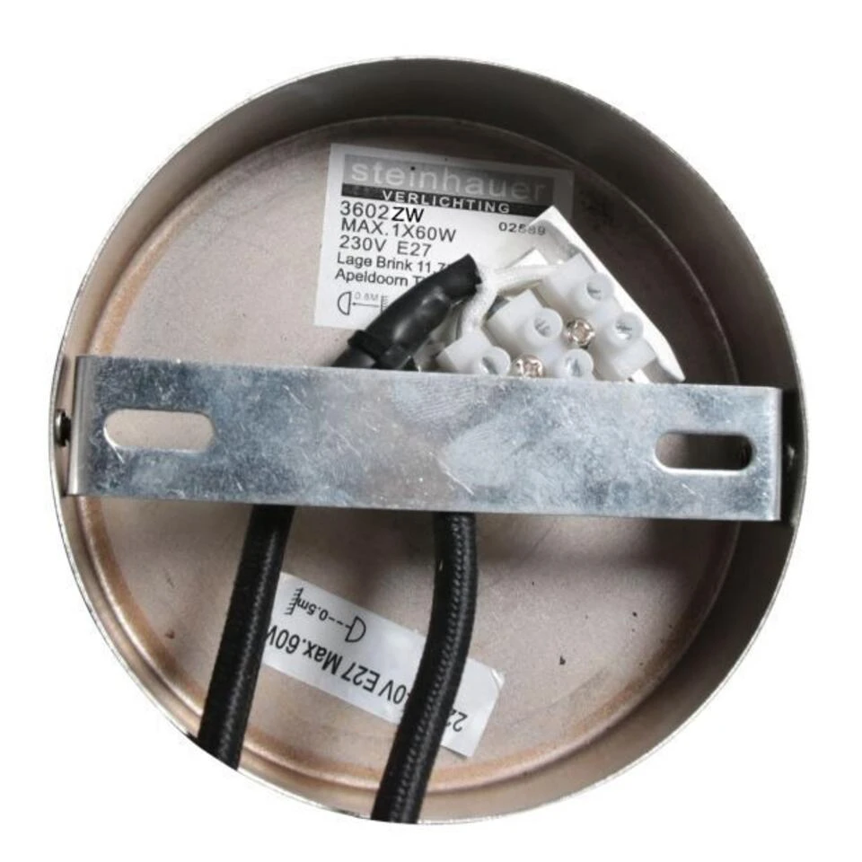 Steinhauer Hanglamp Sparkled - 1 Lichts - 50x200 Cm - Zwart 4 Steinhauer Hanglamp Sparkled - 1 Lichts - 50x200 Cm - Zwart - Afbeelding 4