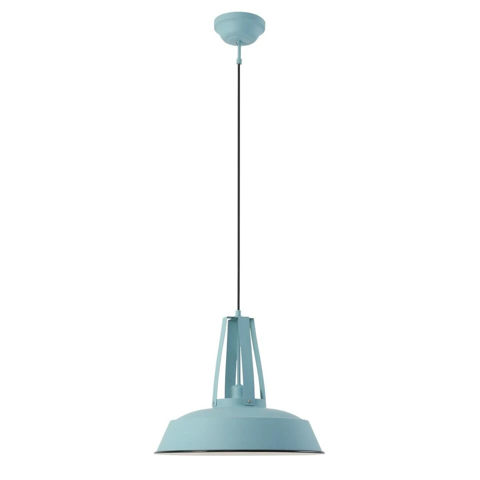 Mexlite Hanglamp - 1 Lichts - 42x200 Cm - Blauw 1 Mexlite Hanglamp - 1 Lichts - 42x200 Cm - Blauw
