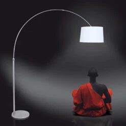 Steinhauer Vloerlamp Booglamp - 1 Lichts - 130-190x230 Cm - Staal 6 Steinhauer Vloerlamp Booglamp - 1 Lichts - 130-190x230 Cm - Staal -Leenbakker Winkel 1000022978 0102