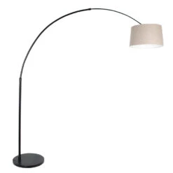 Steinhauer Vloerlamp Sparkled - 1 Lichts - 130-190x230 Cm - Zwart