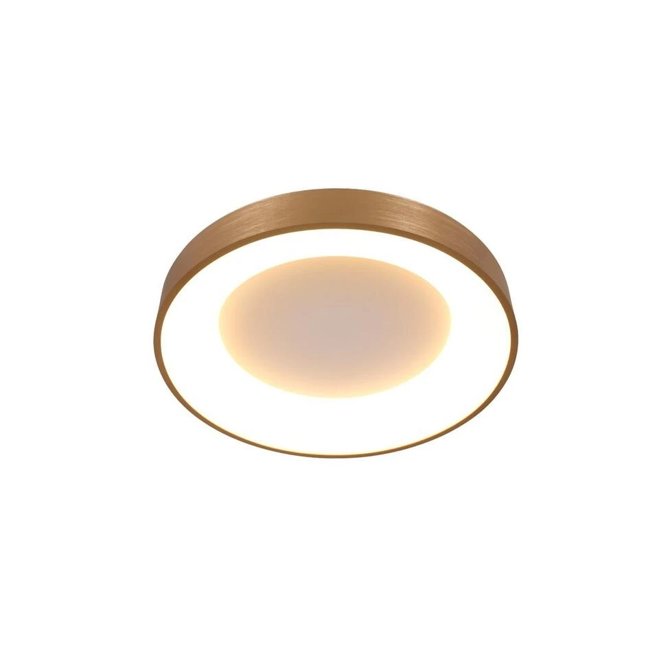 Steinhauer Plafondlamp Ringlede - 1 Lichts - 30x9 Cm - Goud 2 Steinhauer Plafondlamp Ringlede - 1 Lichts - 30x9 Cm - Goud - Afbeelding 2