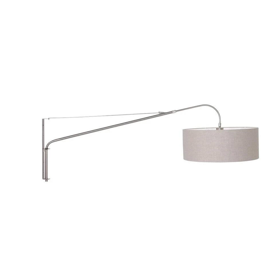Steinhauer Wandlamp Elegant - 1 Lichts - 120x56 Cm - Staal 1 Steinhauer Wandlamp Elegant - 1 Lichts - 120x56 Cm - Staal