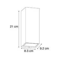 QAZQA Moderne Wandlamp Zwart GU10 AR70 IP54 - Baleno II 6 QAZQA Moderne Wandlamp Zwart GU10 AR70 IP54 - Baleno II -Leenbakker Winkel 1000024928 0102