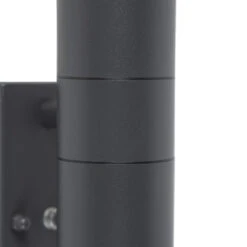 QAZQA Buitenwandlamp Donkergrijs IP44 Met Licht-donker Sensor - Duo -Leenbakker Winkel 1000025096 0103