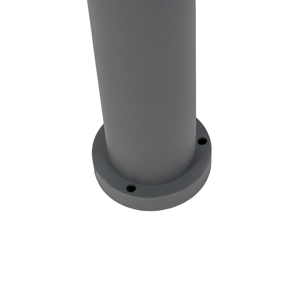 QAZQA Klassieke Buitenlantaarn Antraciet 230cm 3-lichts - Platar 4 QAZQA Klassieke Buitenlantaarn Antraciet 230cm 3-lichts - Platar - Afbeelding 4