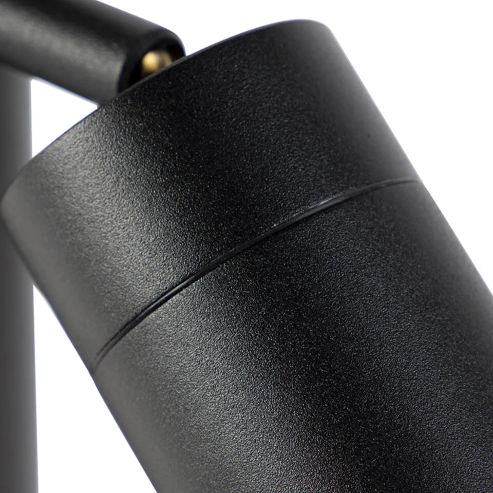 QAZQA Buitenlamp Zwart 45 Cm Verstelbaar IP44 - Solo 2 QAZQA Buitenlamp Zwart 45 Cm Verstelbaar IP44 - Solo - Afbeelding 2