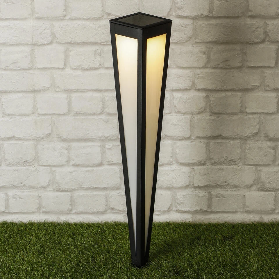 Prikspot - Zwart - Solar Tuinverlichting - 75 Cm 2 Prikspot - Zwart - Solar Tuinverlichting - 75 Cm - Afbeelding 2