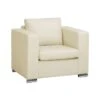 Beliani Fauteuil HELSINKI - Beige Leer