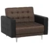 Beliani Fauteuil ABERDEEN - Bruin Polyester