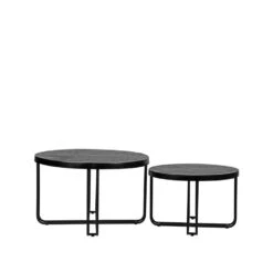 LABEL51 Salontafel Set Brute - Zwart - Metaal -Leenbakker Winkel 1000028210 0101