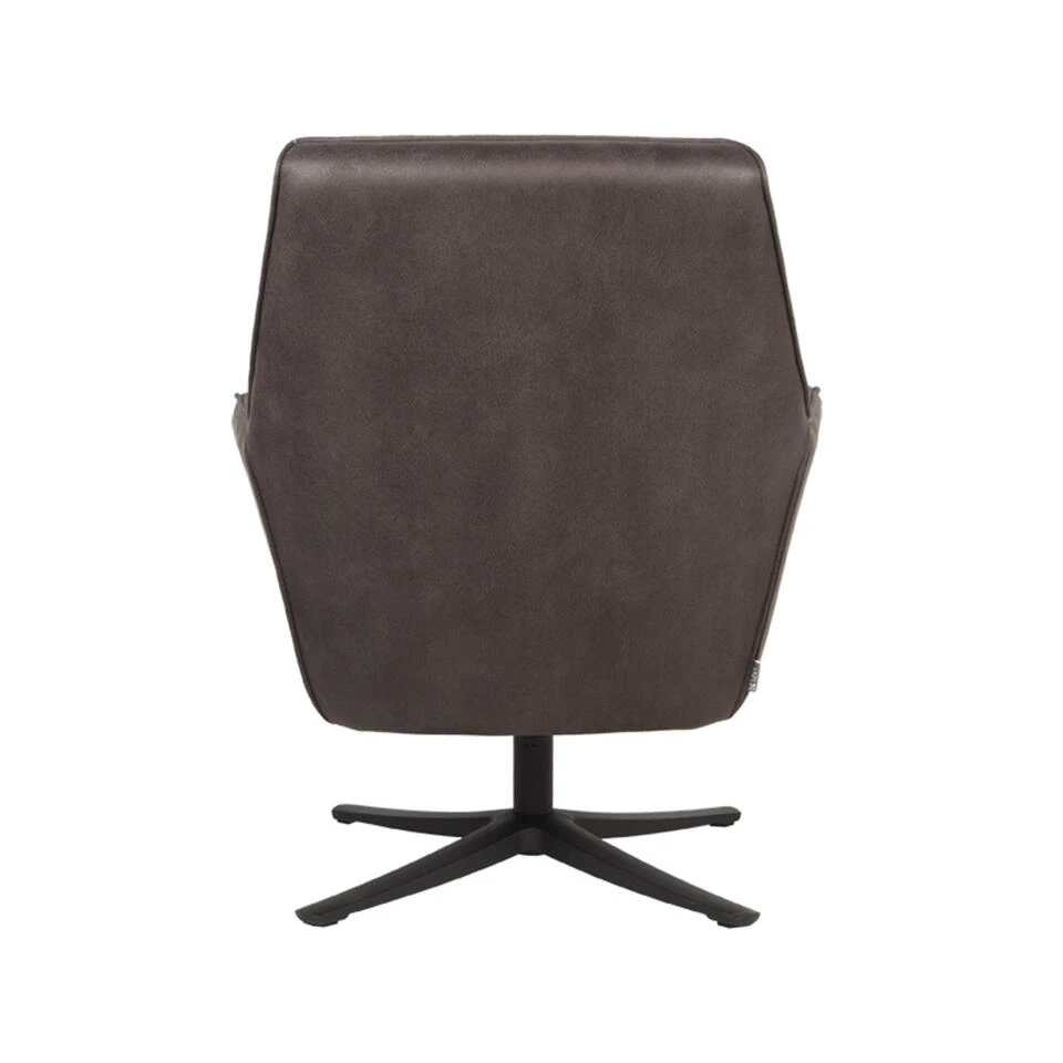 LABEL51 Fauteuil Tod - Antraciet - Microfiber 4 LABEL51 Fauteuil Tod - Antraciet - Microfiber - Afbeelding 4
