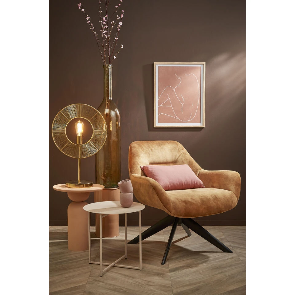 Mica Decorations Mikki Bijzettafel - H40 X Ø40 Cm - Oud Roze 4 Mica Decorations Mikki Bijzettafel - H40 X Ø40 Cm - Oud Roze - Afbeelding 4