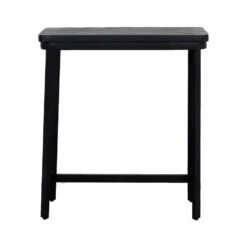 Giga Meubel Bartafel Zwart Visgraat - 100x50x110cm - Max