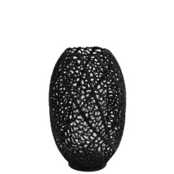 Windlicht Sinula - Zwart - Ø25,5cm