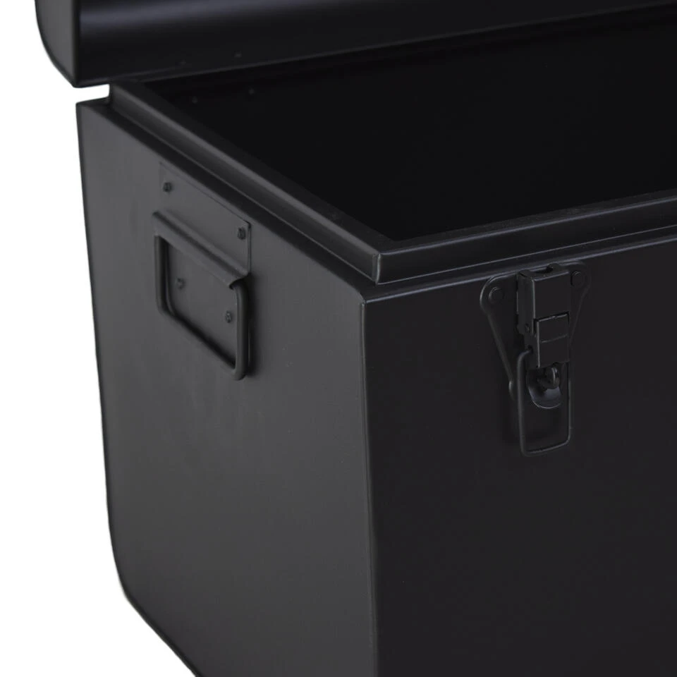 LOFT42 Box Opbergkist Medium - Metaal - Mat Zwart 2 LOFT42 Box Opbergkist Medium - Metaal - Mat Zwart - Afbeelding 2
