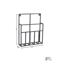 LOFT42 Maggy Tijdschriftenrek Small - Metaal - Mat Zwart 5 LOFT42 Maggy Tijdschriftenrek Small - Metaal - Mat Zwart -Leenbakker Winkel 1000032512 0101