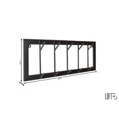 LOFT42 Industry Kapstok – Metaal - Zwart – 10 Haken -Leenbakker Winkel 1000032523 0102