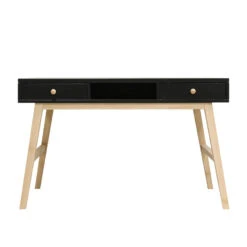 Bopita Nora Bureau - Mat Zwart/Naturel