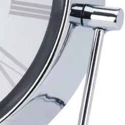 Orange85 Tafelklok Zilver Metaal 16 Cm Klokken Binnen Decoratieve Accessoires -Leenbakker Winkel 1000033253 0110