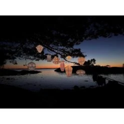 Lumiz Solar Buitenlampion Sashiko - Solar Tuinverlichting - XL - Licht Taupe -Leenbakker Winkel 1000033351 0114