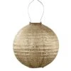 Lumiz Solar Buitenlampion Bazaar Rond - Solar Tuinverlichting - 30 Cm - Goud