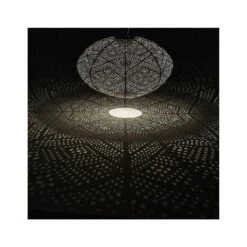 Lumiz Solar Buitenlampion Paisley Oval - Solar Tuinverlichting - 40 Cm - Taupe -Leenbakker Winkel 1000033357 0110