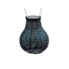 Lumiz Solar Buitenlampion Ikat Bulb - Solar Tuinverlichting - 16 Cm - Petrol