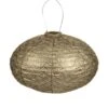 Lumiz Solar Buitenlampion Ikat Oval - Solar Tuinverlichting - 40 Cm - Goud