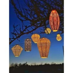 Lumiz Solar Lampion Paisley Cylinder - Solar Tuinverlichting - 18 Cm - Roze -Leenbakker Winkel 1000033370 0111